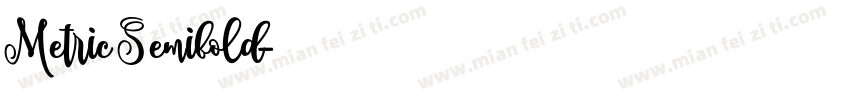 Metric Semibold字体转换